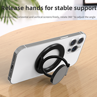 Support de téléphone magnétique flexible anti-corrosion Q3, stabilisateur à hauteur réglable, support annulaire en alliage d'aluminium pour lit/bureau/usage au bureau