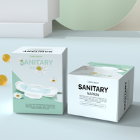 Boîte d'emballage personnalisée en papier coton doux et épais pour serviettes hygiéniques et couches pour femmes