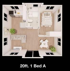 Casa plegable prefabricada personalizada portátil de 20 pies y 40 pies, contenedor móvil ecológico expandible - Product Image 6