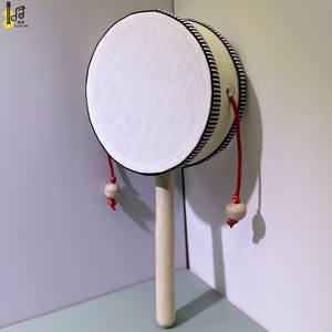 Percussion 2025 mars <span class=keywords><strong>achat</strong></span> <span class=keywords><strong>Instrument</strong></span> de <span class=keywords><strong>musique</strong></span> à main 10 CM 4 pouces Mini hochet tambour jouet prix pour enfants fête - Product Image 2