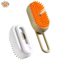 Nouvelle brosse pour animaux de compagnie 3-en-1 : brosse vapeur, peigne de toilettage et de massage, et brosse à vapeur autonettoyante pour l'élimination des poils
