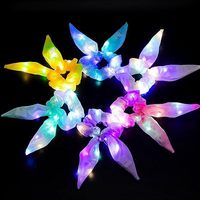 Chouchous élastiques à LED Tresses Corde élastique pour cheveux Accessoires de cheveux pour tout-petits Filles Femmes Fête de Noël
