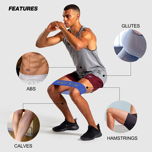 Logo personalizzato cerchio dell'anca resistenza <span class=keywords><strong>Booty</strong></span> Trainer aerei bande di allenamento Fitness per l'allenamento della forza - Product Image 4