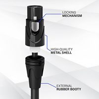 Câble audio XLR Hi-Fi personnalisé OEM, 3 broches mâle-femelle, blindé, gaine PVC, pour microphone et haut-parleur