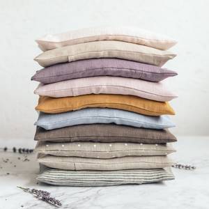 Desain Logo kustom penutup Linen Microwave Lavender berat mata bantal untuk Yoga tidur perawatan Spa - Product Image 4