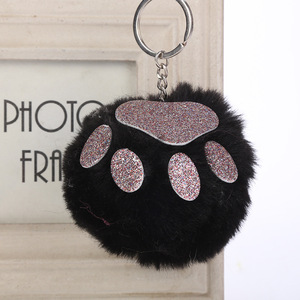 10cm ours <span class=keywords><strong>patte</strong></span> boule <span class=keywords><strong>porte</strong></span>-clés boule <span class=keywords><strong>de</strong></span> fourrure <span class=keywords><strong>de</strong></span> <span class=keywords><strong>lapin</strong></span> en plein air <span class=keywords><strong>porte</strong></span>-clés - Product Image 3
