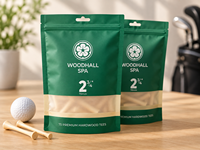 Sachet Doypack Personnalisé en Papier Kraft Compostable avec Fermeture Zip Refermable pour Emballage Alimentaire (Noix, Cacahuètes, Épices, Poudres) 200g