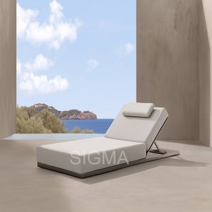 كراسي استلقاء شمسية من الألومنيوم للحدائق الخارجية بتصميم جديد وفاخر لعام <span class=keywords><strong>2026</strong></span>، مناسبة للفنادق والفيلات والشرفات - Product Image 2