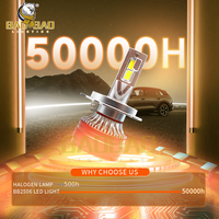 Ampoule de phare de voiture LED BB2722, contrôle par application mobile, 150W, 15000LM, 3000K, 4300K, 6000K, Canbus, H1, H4, H11, H7, H8, 9005, 9012, pour voiture