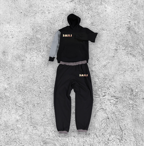 Personnalisé 100% Laine Tricoté Automne Blanc Poids Lourd Baggy Survêtement Décontracté Jogging Costume À Capuche et Pantalon De Survêtement Ensembles Hommes Survêtements - Product Image 4