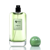 Nouveau style de flacon de parfum de luxe vide en verre de 100 ml avec pulvérisateur mat et boîte pour bouchon
