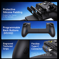 Manette de jeu mobile EasySMX M20 USB-C, manette télescopique avec joysticks à effet Hall pour téléphones et tablettes Android et iOS
