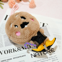 Mini sac en peluche personnalisé Porte-cartes personnalisé Porte-monnaie en peluche avec fermeture éclair porte-clés pour cadeaux de Noël