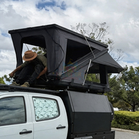 Soporte para Toldo de Techo, Carpa de Techo para 4 Personas, Carpa de Techo de Apertura Lateral para 1-2 Personas con Conector Anderson para Camping
