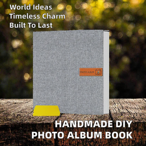 สมุดภาพทำมือ DIY ขนาด 3 <span class=keywords><strong>น</strong></span>ิ้ว 6 <span class=keywords><strong>น</strong></span>ิ้ว สำหรับใส่รูปภาพและบั<span class=keywords><strong>น</strong></span>ทึกความทรงจำ <span class=keywords><strong>ป</strong></span>กผ้าลิ<span class=keywords><strong>น</strong></span>ิน แบบมีกาวในตัว สามารถเขีย<span class=keywords><strong>น</strong></span>ได้ - Product Image 4