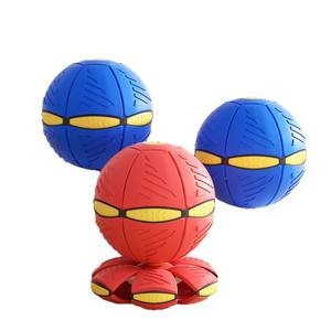 Xtep <b>Light</b> <b>Up</b> Flying Saucer Deformation Ball For Kids Outdoor Play Rebound <b>Toy</b> Plastic Jumping Ball 5 7 Years Boys - Product Image 2