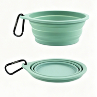 Bol d'eau pliable en silicone pour animaux de compagnie, grand modèle, pour chiens et chats, idéal pour les voyages en plein air