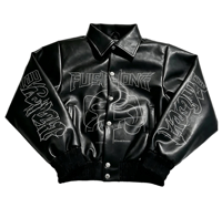 Chaqueta Bomber Negra Personalizada con Estampado de Letras de Graffiti para Hombre, Estilo Urbano, Impresión DTG Kornit