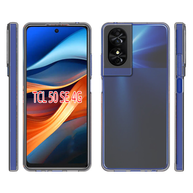 Ultra Thin Soft TPU Transparent Mobile Phone Case  for TCL 50 SE 4G phone case