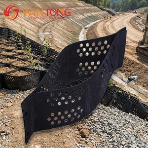 แผ่นตาข่ายกันกรวดแบบพับได้ ทนทาน ทำจาก HDPE สำหรับทางรถวิ่งกลางแจ้ง ลานจอดรถ และเสริมความแข็งแรงของพื้นที่ลาดชัน - Product Image 1