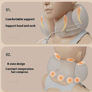 Masajeador de Cuello Inteligente con Calor, Control por Aplicación Bluetooth, 5 Modos de Shiatsu para Alivio en Casa, Oficina y Viajes - Product Image 3