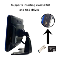 Hesida 10,1 pulgadas IPS 5CH pantalla táctil Monitor de coche soporte ajustable multi idioma coche pantalla LCD para camión Universal autobús