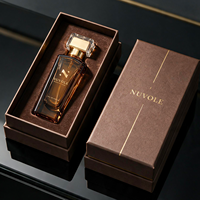 Flacon de parfum de luxe en verre de 50 ml avec boîte cadeau haut de gamme personnalisée, flacon vide pour emballage de parfum irrégulier