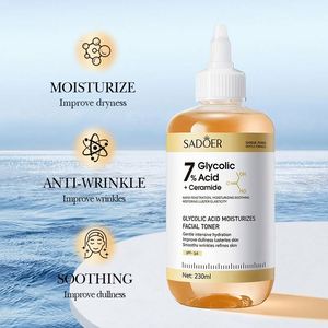 Tonique Apaisant OEM Marque Privée Acide Glycolique Hydratant Anti-Rides <span class=keywords><strong>Soin</strong></span> <span class=keywords><strong>Visage</strong></span> Coréen Éclaircissant Apaisant - Product Image 2