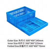 Caisse de rangement pliable et empilable en plastique PP recyclable pour une utilisation pratique à la maison et au bureau