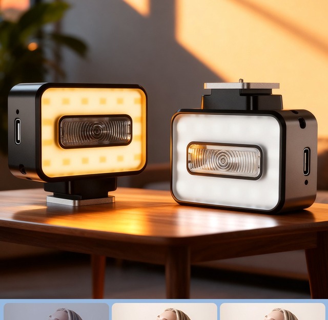 F03mini Tri Color Fill Light Mini Portable LED Fill Light Photography Pocket Studio Light Kit for Mobile Phone Camera