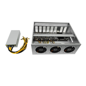 Popular <span class=keywords><strong>Rack</strong></span> Case 65MM 8GPU B75/B85 para 8 Tarjetas Gráficas AMD con Fuente de Alimentación y Puertos USB Servidor Doméstico - Product Image 3