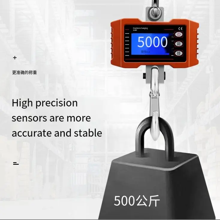 Bilancia per gru elettronica usata industriale da 300Kg digitale da 100kg da 200kg da 300 kg per pendere con gancio da 500kg