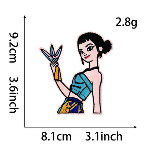 Kpopping con quỷ Hunter các bản vá lỗi sắt trên các bản vá lỗi thêu vá bán buôn sôi động nhân vật hoạt hình K-POP các bản vá lỗi - Product Image 4