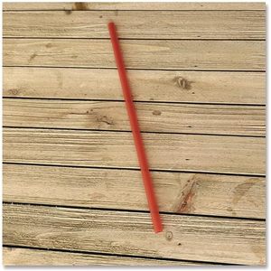 7.75\" Jumbo <b>Red</b> Biodegradable <b>Paper</b> Straws 10 Packs Per Carton-Polypropylene for Beverages & Drinks for Parties Printed Logo - Product Image 4