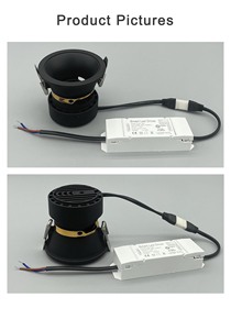 Faretto da Incasso a LED Zigbee 12W Anti-Riflesso Controllabile tramite App Tuya, Orientabile 2700K-6500K - Product Image 5