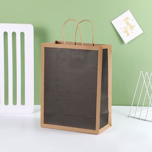 Paper Bag with Handle Sealable Kraft Wholesale Big Paper Bag - Product Image 5