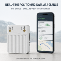 Récepteur GNSS RTK avec suppression des interférences 60 dB, positionnement multibandes, indice de protection IP54, température de fonctionnement de -30 à 65 °C pour applications autonomes