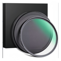 Filtre pour appareil photo 52 mm avec cadre en alliage d'aluminium à gradation lumineuse