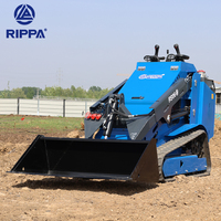 Livraison gratuite RIPPA RS06 Chargeuse compacte sur chenilles EPA Chargeuse frontale mini-chargeuse compacte avec accessoires de fourche