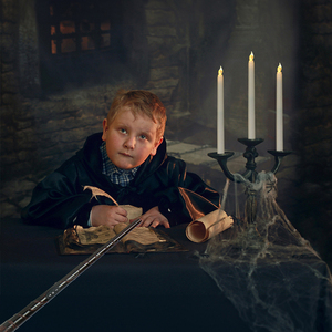 Velas flotantes con varita Decoraciones navideñas Velas colgantes mágicas <span class=keywords><strong>LED</strong></span> sin llama con varita Regalo de Navidad remoto velas de Halloween - Product Image 4