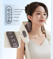 Masseur électrique USB multifonctionnel chauffant pour les muscles des épaules et du cou, avec fonction de pétrissage pour le trapèze