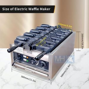 Máquina para hacer Taiyaki (gofres <span class=keywords><strong>de</strong></span> pescado) <span class=keywords><strong>de</strong></span> boca abierta, 220/110V, para comida callejera coreana, con nuevo motor, para restaurantes - Product Image 4