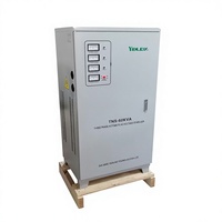 Stabilizer AC Tiga Fasa 50kva 60kva 100kva Tembaga SVC TNS AVR Pengatur Tegangan 380v Otomatis