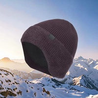 Casquette d'hiver unisexe de haute qualité avec logo de designer, chapeaux tricotés chauds personnalisés pour hommes et femmes, voyage en plein air quotidien, réglable