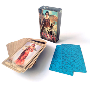 Bán Hot Chất lượng cao Nhà Máy Giá Tarot thẻ với sách hướng dẫn và hộp với biểu tượng tùy chỉnh cho người chơi - Product Image 1