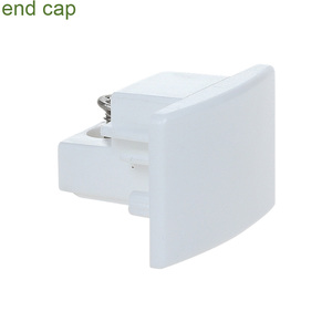 LED Sistem Lampu Sorot <span class=keywords><strong>2</strong></span> Kabel, <span class=keywords><strong>3</strong></span> Kabel, 4 Kabel, Aksesori Tutup Ujung untuk Rel Jalur Lampu Sorot - Product Image 2