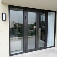 Porte à battant passive Penjoy en aluminium à rupture de pont thermique, durable, en fibre de verre, écoénergétique, pour usage extérieur