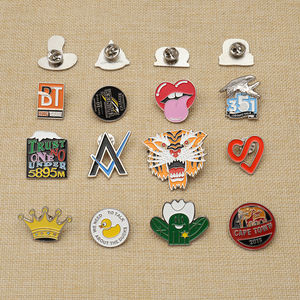 定制您自己的标志设计姓名帽徽章动物图案UV印刷珐琅金属别针用于服装 - Product Image 2