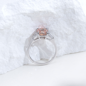 Anillo de Diamantes Rosados de Moda, Joyería Messi MSR-2039 PT950 para Mujer - Product Image 2