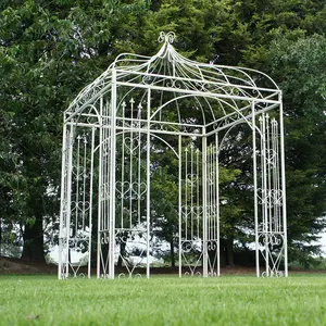 カスタマイズされた金属鉄の結婚式のガゼボ屋外のモダンな装飾